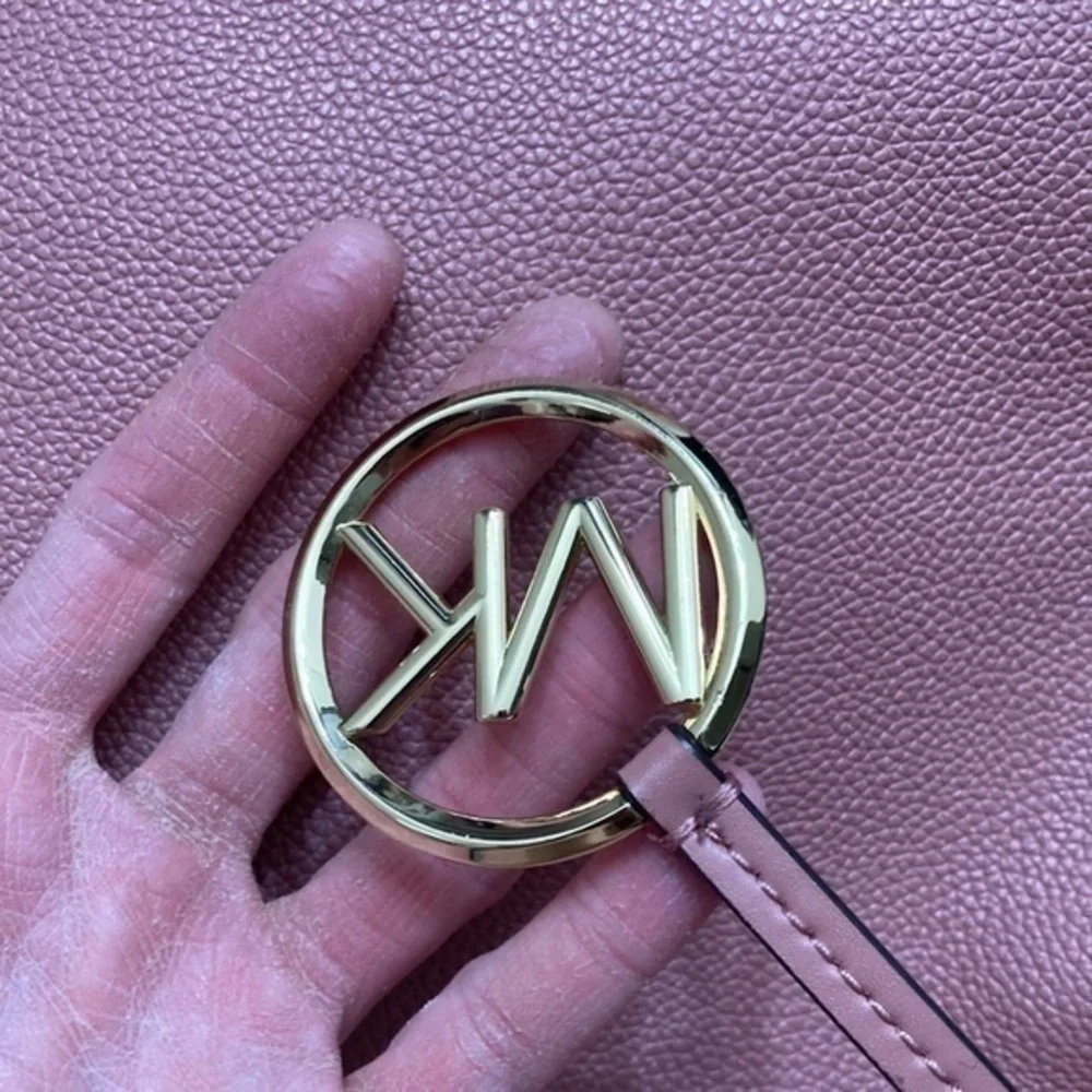 Michael kors pink pebbled leather Nicole bag